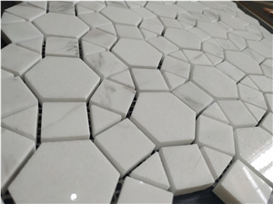 Carrara White Marble Pattern Mosaic