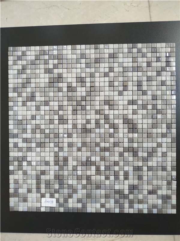 Grey Glass Mosaic Tile