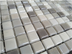 Grey Glass Mosaic Tile