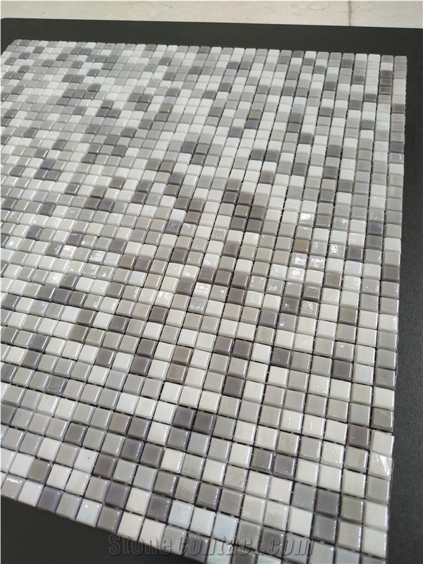 Grey Glass Mosaic Tile
