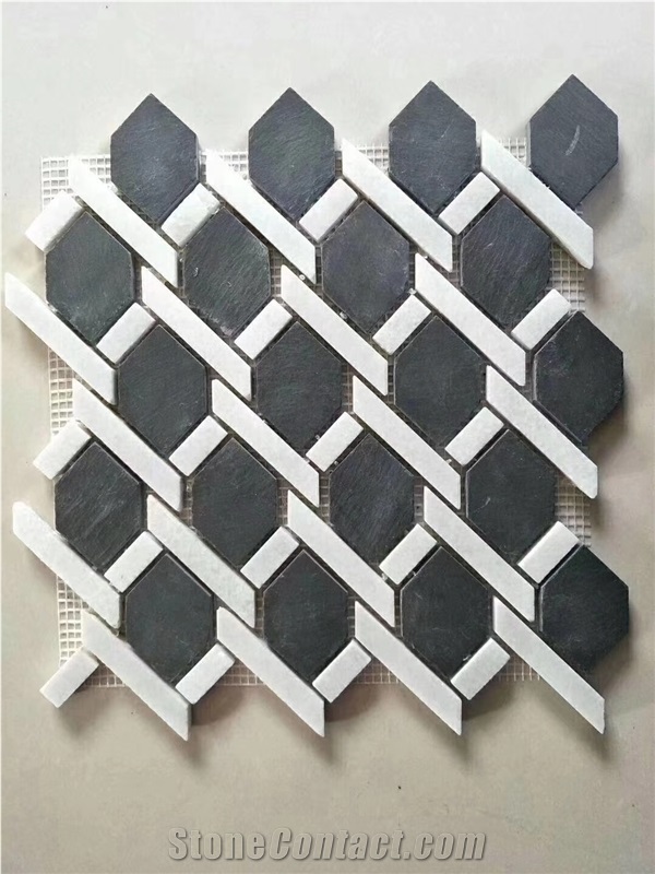 Natural Stone Mosaics for Floor Tile