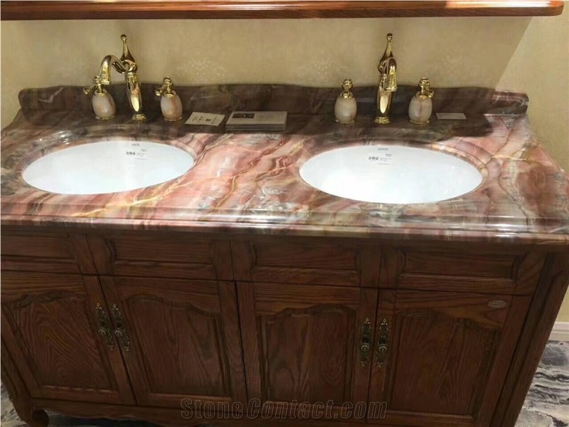 Venece Red Marble for Vanity Top