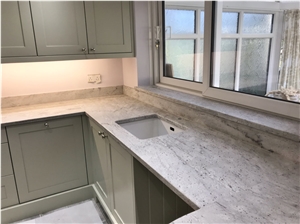 Thunder River White Granite Kitchen Countertops