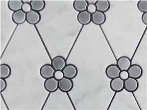 Waterjet Mosaic in Marble,Polished