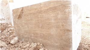 Mut Travertine Block, Turkey Beige Travertine