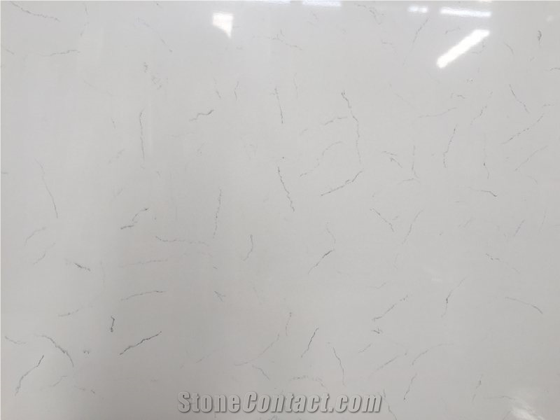 Bianco Carrara Venato Quartz Stone for Countertop