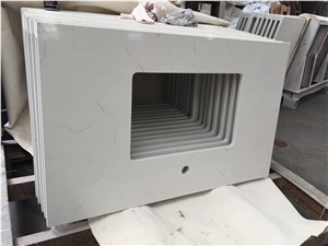 Bianco Carrara Venato Quartz Stone for Countertop