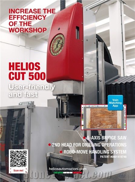 Helios Cut 500 CNC Bridge Saw - Very Simple Use