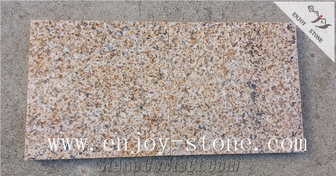G682 Granite,Yellow Rust,Cube,Road Paver Stone