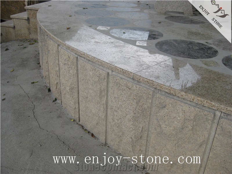 G682 Yellow Granite,Polished,Bullnose,Pool Coping