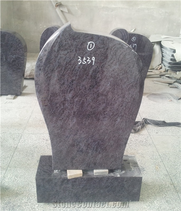Bahama Blue Engrave Maintenance Monument Headstone