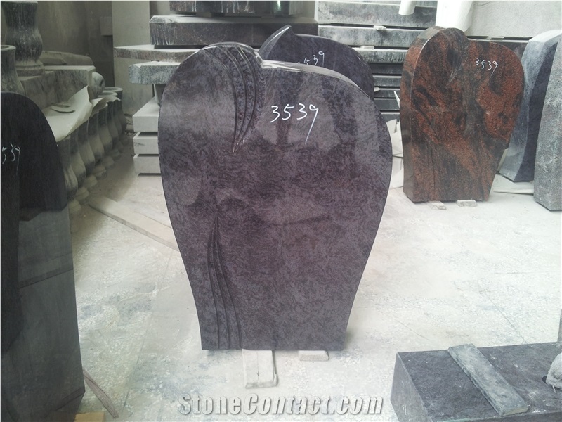 Bahama Blue Engrave Maintenance Monument Headstone