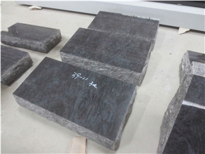 Bahama Blue Granite Cemetery Flats Tombstone 01