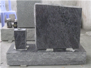 Bahama Blue Gravestone Upright Tombstone 04