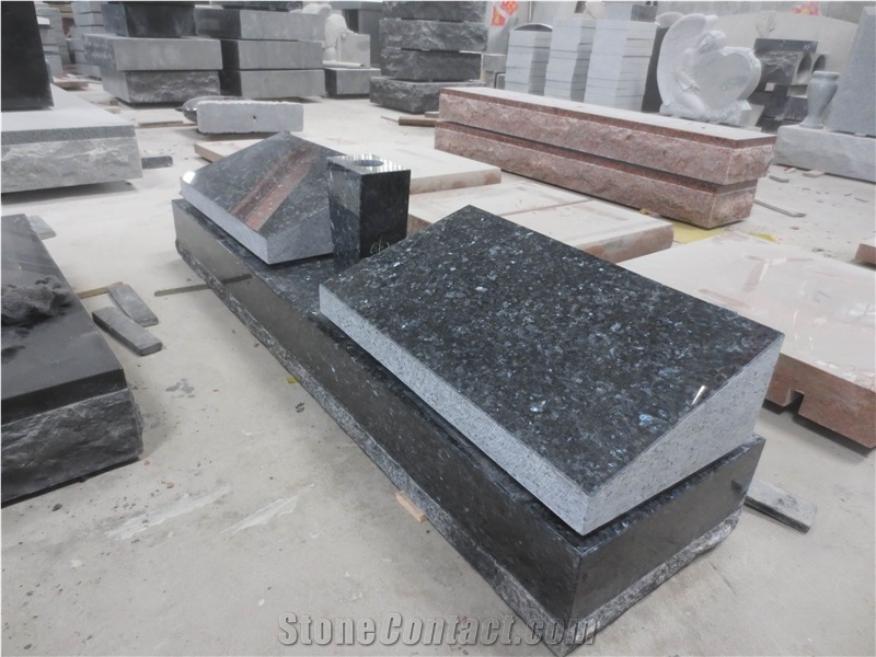 Blue Pearl Cemetery Memorial Bevels Monument
