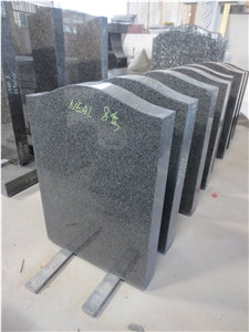 Blue Pearl Granite Gravestone Upright Headstone 06