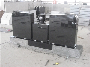 Chinese Black Granite Cemetery Monument 29