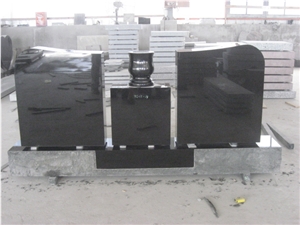 Chinese Black Granite Cemetery Monument 29