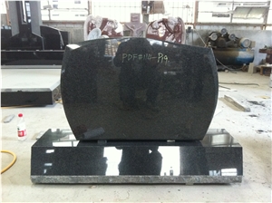 Dark Grey Granite G654 Polish Upright Monument 05