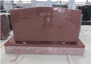 Imperial Red Gravestone Upright Headstone 01