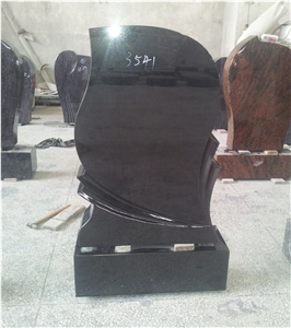 Indian Black Headstone Upright Gravestone