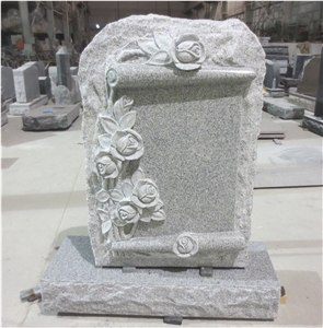 Light Grey Granite Monuments Upright Headstones 08 Light Grey Granite Monuments Upright Headstones 08