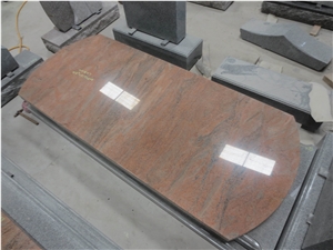 Multicolor Red Gravestone Flats Tombstones 01