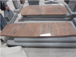Multicolor Red Gravestone Flats Tombstones 01