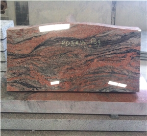 Multicolor Red Gravestone Slants Tombstones 01
