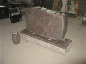 Paradiso Granite Engraved Tombstone Upright Monuments 04