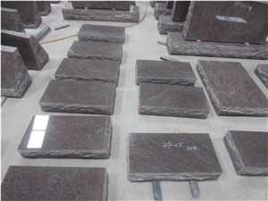 Paradiso Purple Granite Monuments Flats Gravestone