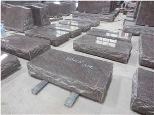 Paradiso Purple Granite Monuments Flats Gravestone