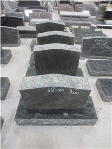 Tropical Green Granite Headstone Upright Monuments