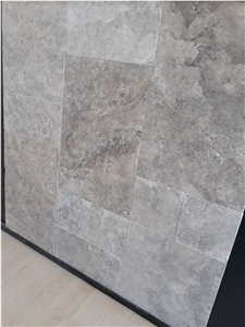 Silver Travertine Tiles, Pattern