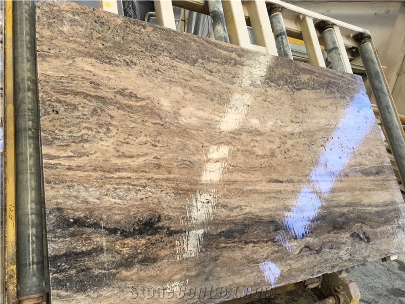 Silver Travertine Tiles, Pattern