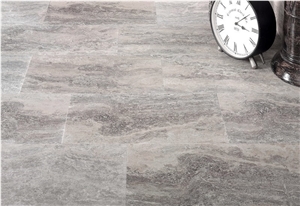 Silver Travertine Tiles, Pattern