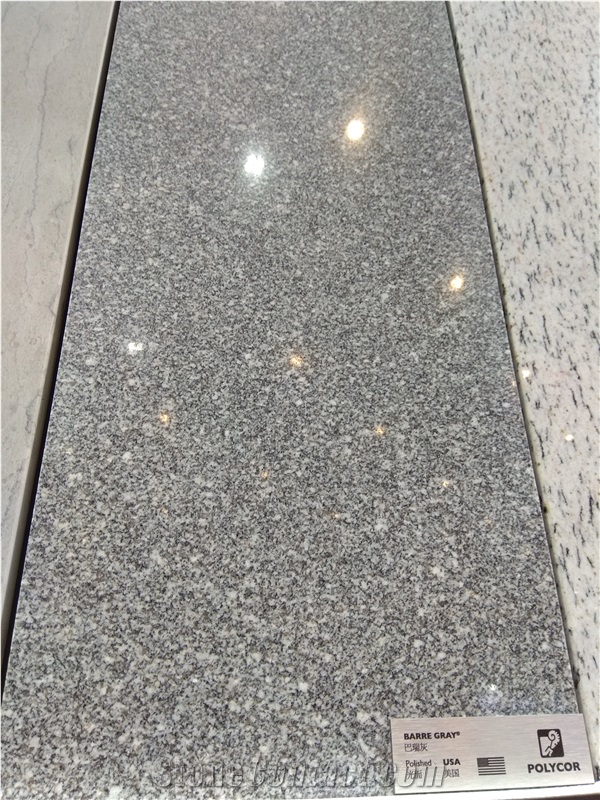 Barre Grey Granite Slabs, Tiles Cut to Size