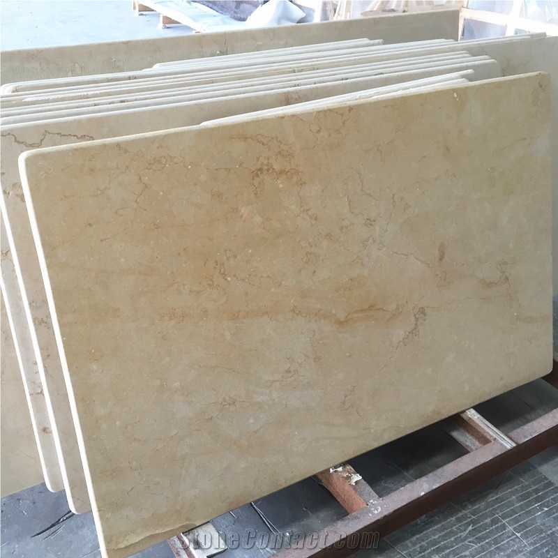 Honed Jerusalem Beige Limestone Slab for Countertop