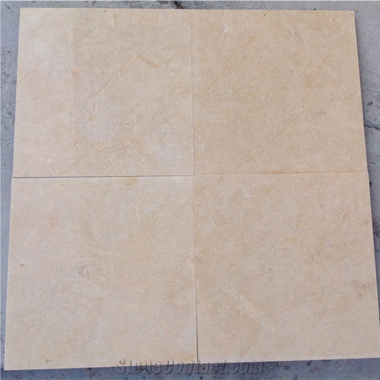 Honed Jerusalem Beige Limestone Slab for Countertop