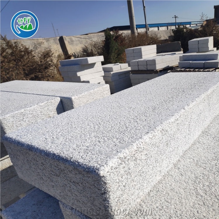 White Granite Kerbstone,Sandblasted Kerbstone