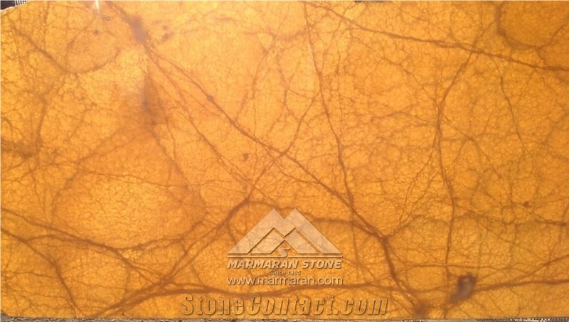 Marmaran Amber Onyx Slabs, Tiles