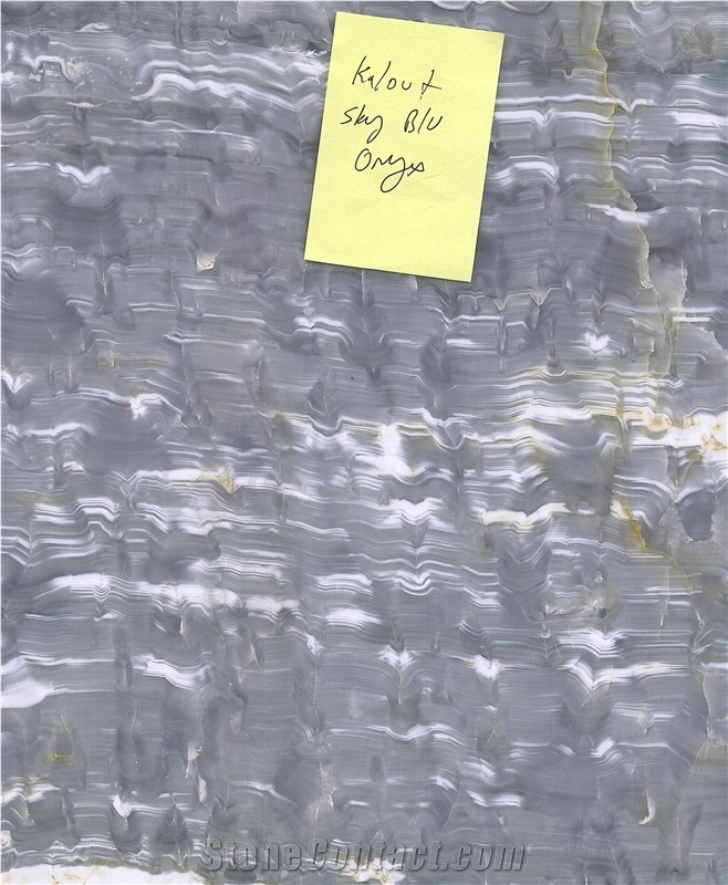 Sky Blue Onyx Tiles, Slabs