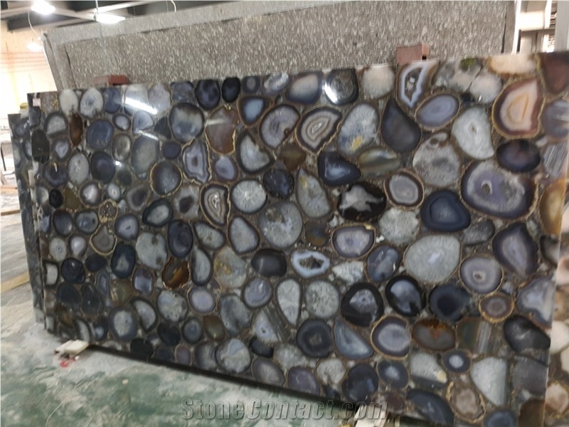 Best Price Backlit Grey Agate Gemstone Slabs