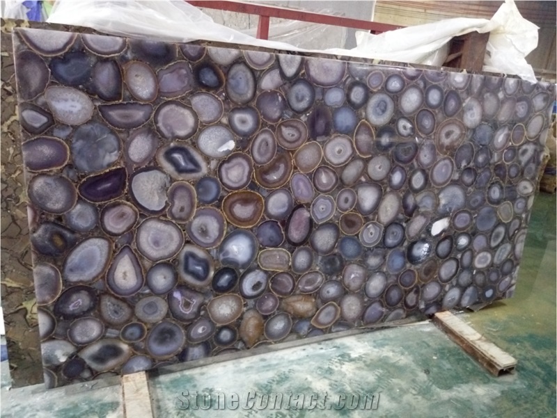 Best Price Backlit Grey Agate Gemstone Slabs