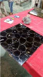 Black Agate Semiprecious Stone Floor Tiles Black Agate Semiprecious Stone Floor Tiles