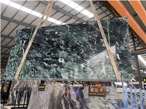 Verde Antico Marble Reception Desk Tops