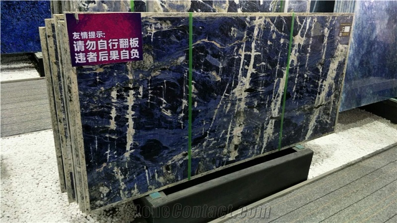 Sodalite Blue Granite, Dark Blue Granite Slabs