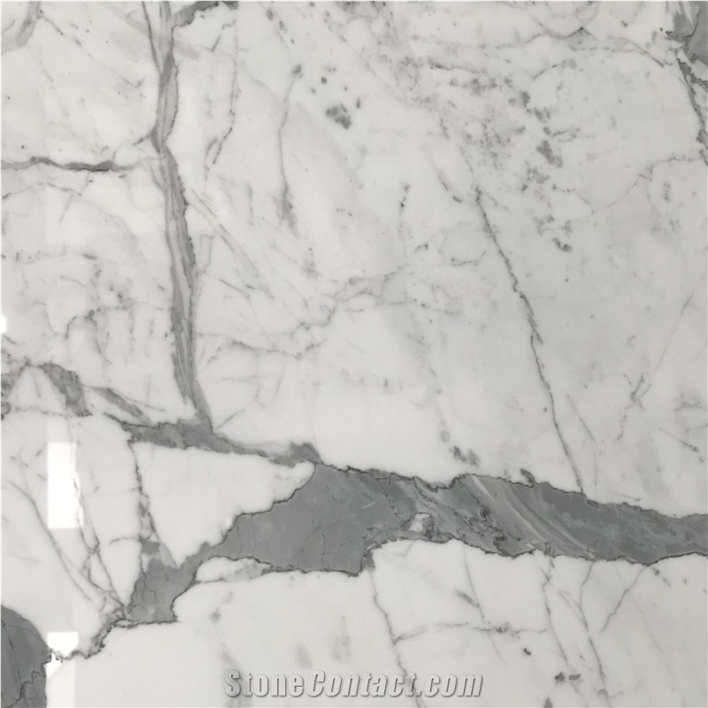 Beautiful Italy Statuario White Marble Slab