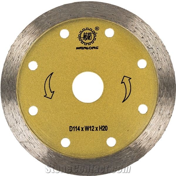 Continuous Rim Blade for Cutting Granite Marble
