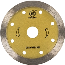 Continuous Rim Blade for Cutting Granite Marble